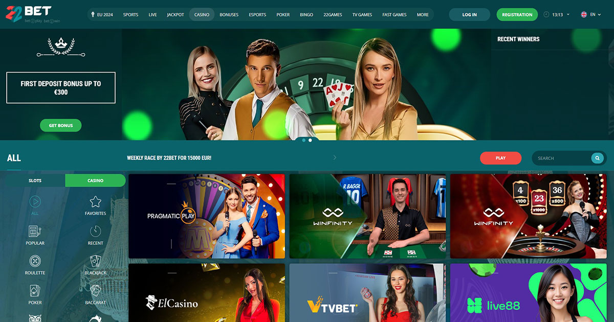 first deposit bonus, 22bet casino, 22 bet