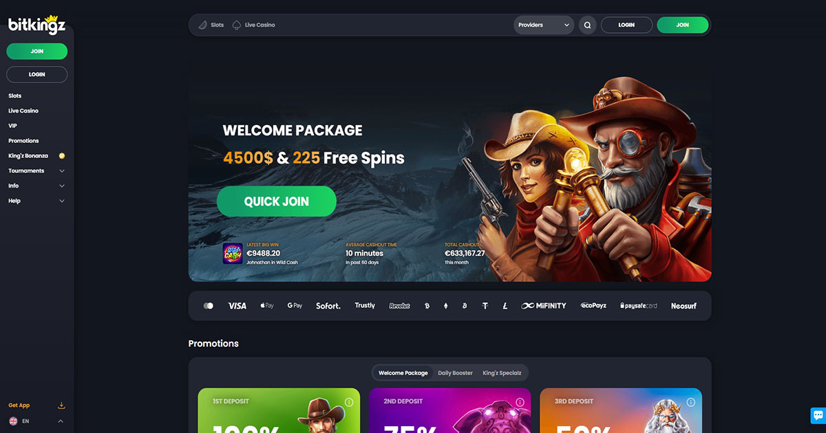 BitKingz Casino, welcome package