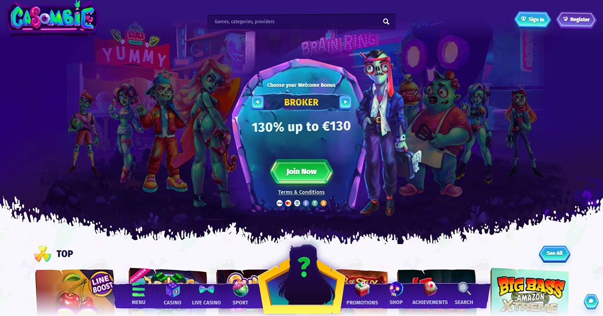 welcome bonuses, casombie casino