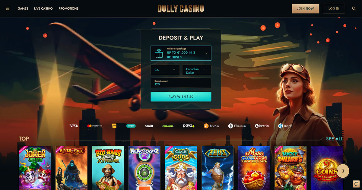 dolly casino, deposit and win, bonus