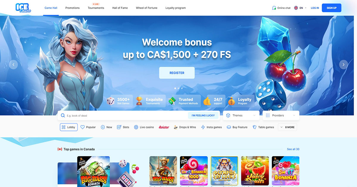 ice casino, welcome bonus, online casino