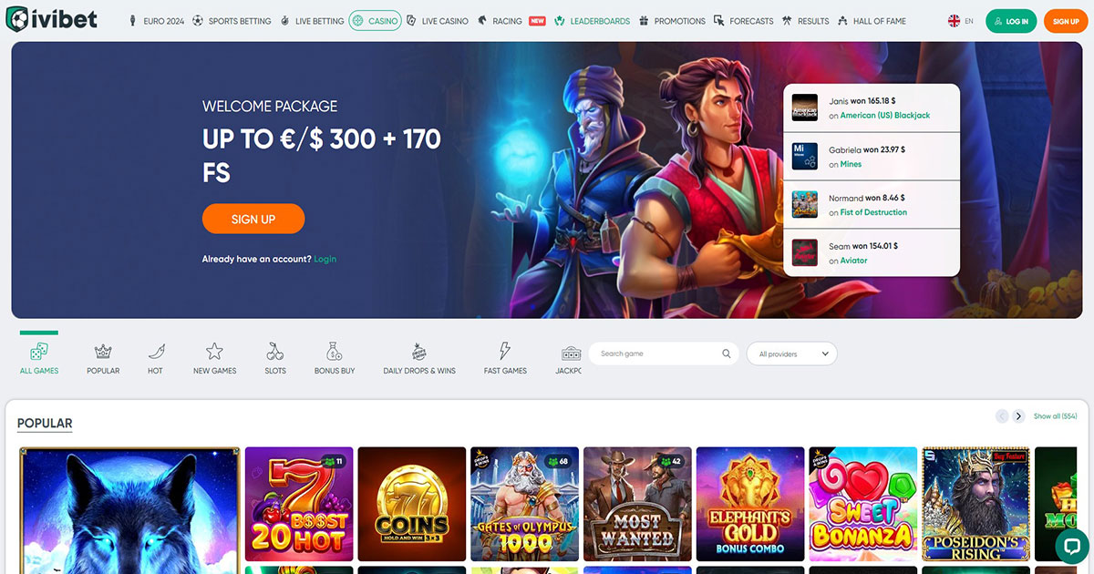 welcome package, ivibet casino