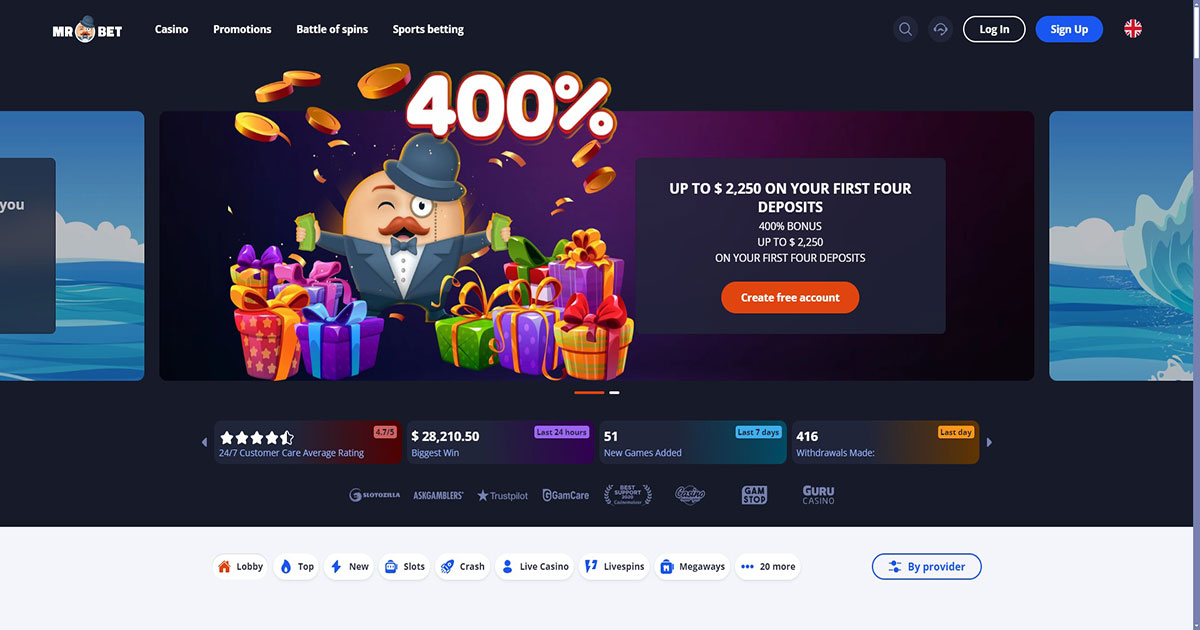 mr bet, mrbet casino, first four deposits