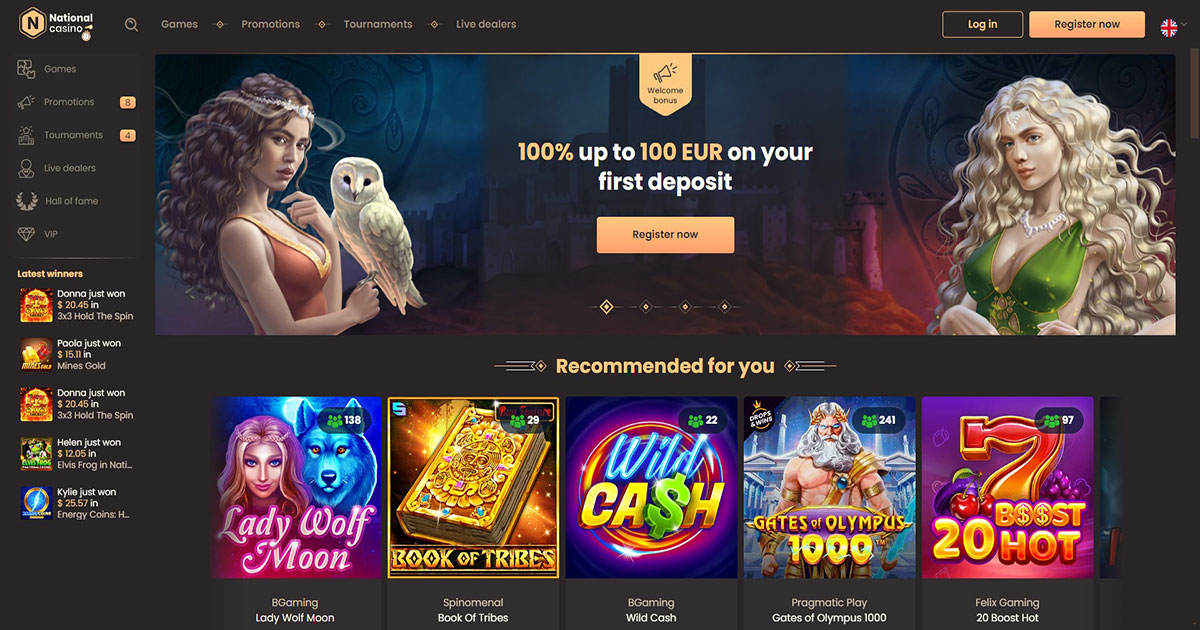 national casino, first deposit