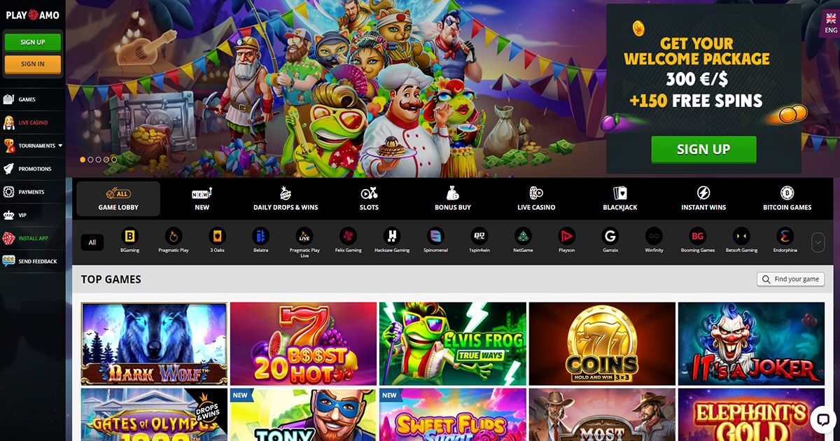 playamo casino, online casino, sign up