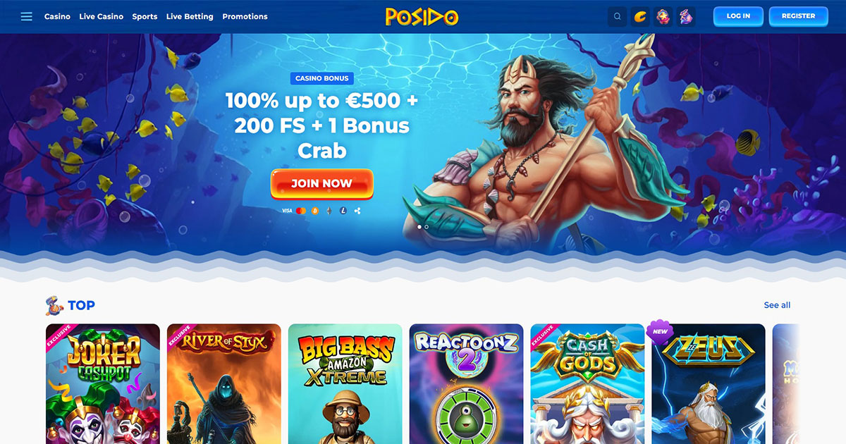 posido casino, casino bonus, online casino