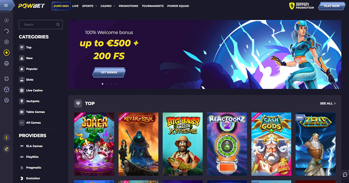 powbet casino, welcome bonus