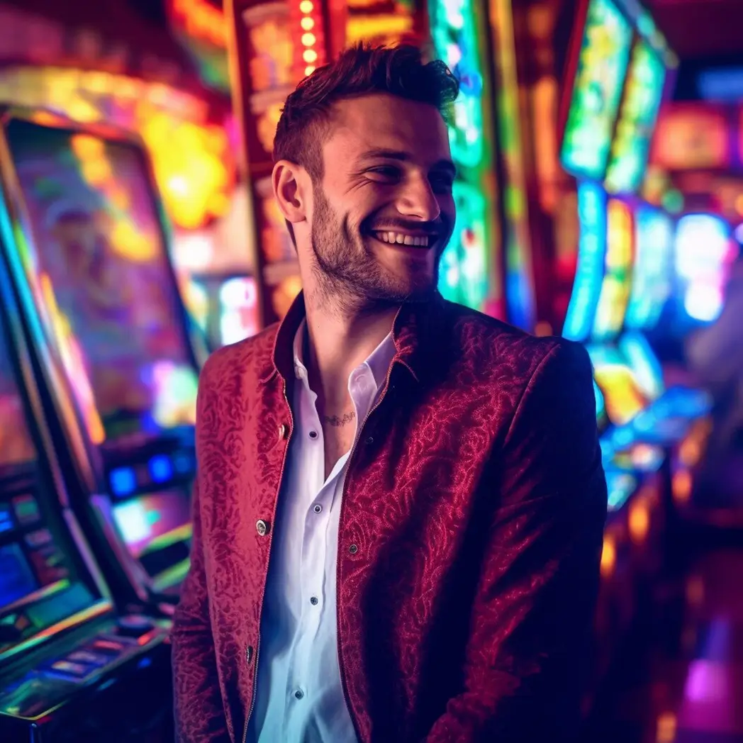 smiling guy, gambling, casino